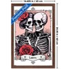 Trends International Tabz Jones - Skull and Roses Tarot Lovers Framed Wall Poster Prints - 3 of 4