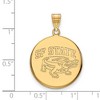 Black Bow Jewelry 14k Yellow Gold San Francisco State Gators NCAA Large Pendant - 2 of 3
