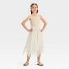 Zenzi Girls' Sleeveless Lace Maxi Dress - Ivory - 3 of 3