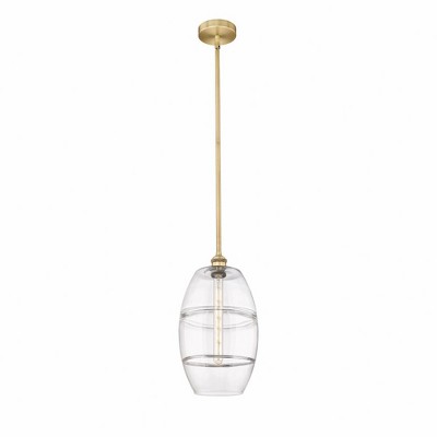 Vaz - 1 Light Stem Hung Mini Pendant In Industrial Style-18 Inches Tall and 10 Inches Wide