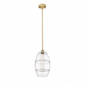 Vaz - 1 Light Stem Hung Mini Pendant In Industrial Style-18 Inches Tall and 10 Inches Wide - 1 of 1