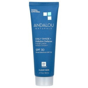 Andalou Naturals Daily Shade + Pollution Defense, Facial Lotion, SPF 30 , 2.7 fl oz (80 ml) - 1 of 4