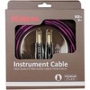 Kirlin IWB Black/Purple Woven Instrument Cable 1/4" Straight - 3 of 3