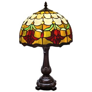 Amora Lighting Tiffany Style Tulips Table Lamp 19" Tall - 1 of 4