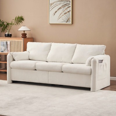 Comfy Sofa Couch,Modern Upholstered Chenille Fabric Sofa,Comfortable And Durable-Maison Boucle