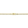 Black Bow Jewelry 1.75mm, 10k Yellow Gold, Solid Concave Figaro Chain Bracelet - 3 of 4
