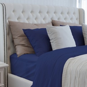 Vynxaria Premium 4-Piece Tencel Lyocell Sheet Set - Silky Soft, Eco-Friendly, Queen Size - 1 of 4