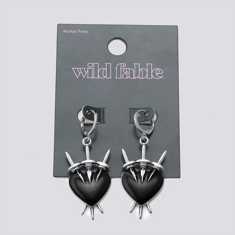 Three of Swords Drop Earring - Wild Fable™ Silver, 2 of 3