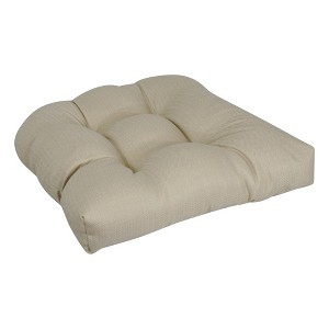 Blazing Needles, 19-inch U-Shaped Premium Outdoor Tufted Dining Chair Cushion - 1 of 1