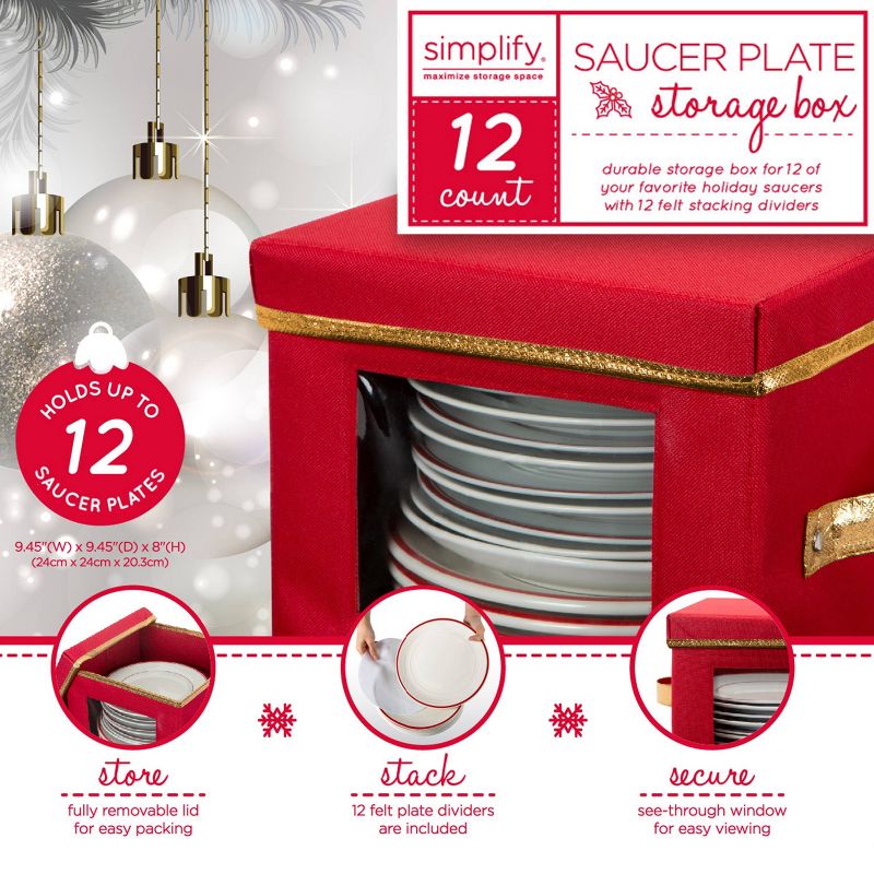 Saucer Dinnerware Storage Box - Simplify, 6 of 7