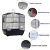 20.5 Inch Metal Bird Cage, Travel Small Carrier Cage Parrot Cage with Handle & Perch, Flight Bird Cage for Parakeet Cockatiel Lovebird - 3 of 4