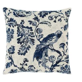 Mark & Day Dulder Traditional Bright Blue Throw Pillow