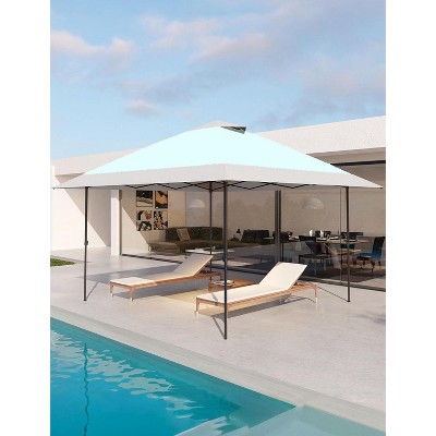 12x12 Pop Up Gazebo Outdoor Canopy Shelter, 8 Stakes Instant Gazebo Tent for Lawn, Garden, Backyard Deck