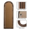 PexFix 31 in. W x 71 in. H Classic Arched Solid Wood Framed Mirror in Brown - 4 of 4