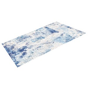VEVOR Area Rug, 5 x 7 ft Large Washable Rug, Non-Slip and Tear-Resistant Soft Carpet, Pet Friendly Modern Area Rugs, Indoor Mat for Bedroom,Blue - 1 of 4