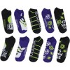 Beetlejuice It's Show Time 5 Pack No-Show Ankle Socks Multicoloured - image 2 of 4