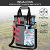 OPUX Two Bottle Wine Bag Carrier Tote, Insulated Leakproof Cooler Travel BYOB Picnic, Gift Men Women Birthday Christmas - 3 of 4