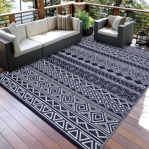 Acekool Reversible Outdoor Rug, Waterproof Plastic Straw Area Rug, Patio & Camping Carpet, Lightweight, Easy Clean, Portable for Deck & Backyard - 1 of 4