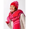 Shiraleah Flo Pink and Red Plaid Blanket Scarf - 4 of 4