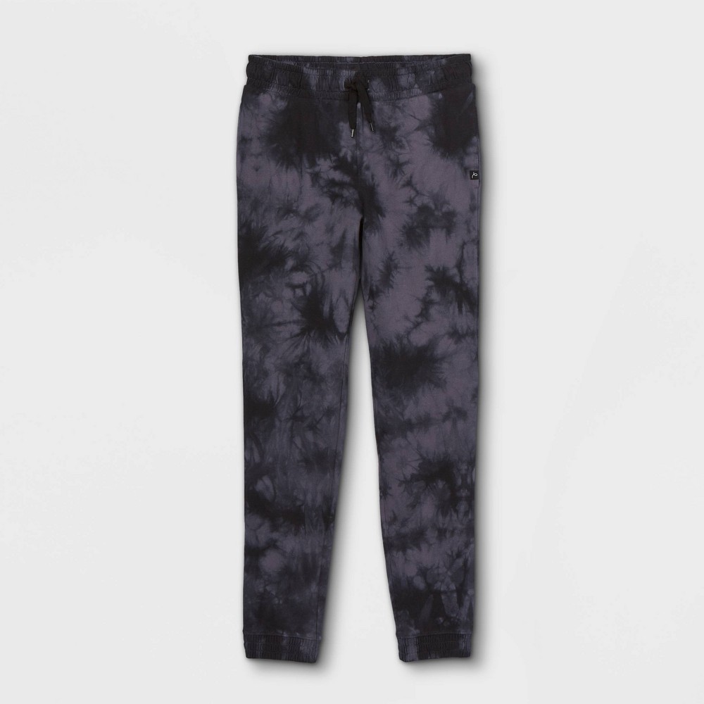Boys' Tie-Dye Knit Jogger Pants - art class Dark Gray XS