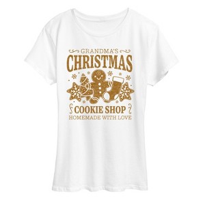 Women's - Instant Message - Grandmas Cookie Shop Short Sleeve Graphic T-Shirt - 1 of 4