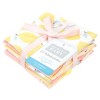 Hudson Baby Infant Girl Flannel Cotton Washcloths, Lemon Daisy 10 Pack, One Size - 2 of 4