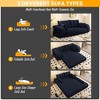 AENKYO Oversized Foldable Sofa Bed, 78.7” 3-in-1 Convertible Futon with Teddy Fabric & Fixed Frame, Space-Saving Design - 4 of 4