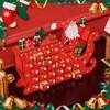 NAYSAYE Christmas Advent Calendar, Wooden 24 Drawers Lighted Village Scene for Table Mantel Reusable Countdown Holiday Gift, Red, 8.9"*3.1"*14.2" - 4 of 4