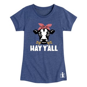 Girls' - Case IH - Hay Y'all Fitted Short Sleeve Graphic T-Shirt - 1 of 4