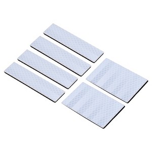 Unique Bargains High Visibility Hook and Loop Embroidered Reflective Patch 6 Pcs - 1 of 4