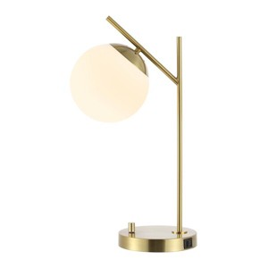 Suna Table Lamp W/ USB Port - 20.5 Inch Height - TBL4465 - Brass - Safavieh - 1 of 4