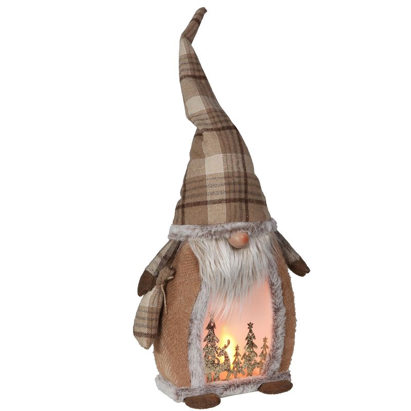 Sunnydaze Indoor Rustic Glowing Gnome Pre-Lit Holiday Decoration for Table, Fireplace Mantle, or Shelf - 25.5", 4 of 11