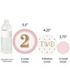 Big Dot of Happiness Two Much Fun - Girl - 2nd Birthday Party Giant Circle Confetti - Party Decorations - Large Confetti 27 Count - 3 of 4