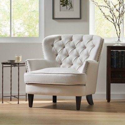 Modern Accent Chair Upholstered Wingback Armchair, Comfy Reading Chair Mid Century Lounge Chair with Nailhead Trim - Christopher Knight Home