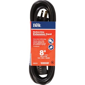Do it Best  8 Ft. 16/3 Abrasion Resistant Extension Cord OU-JTW163-8-BL - 1 of 2
