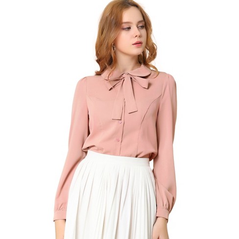 Chiffon bow best sale tie blouse