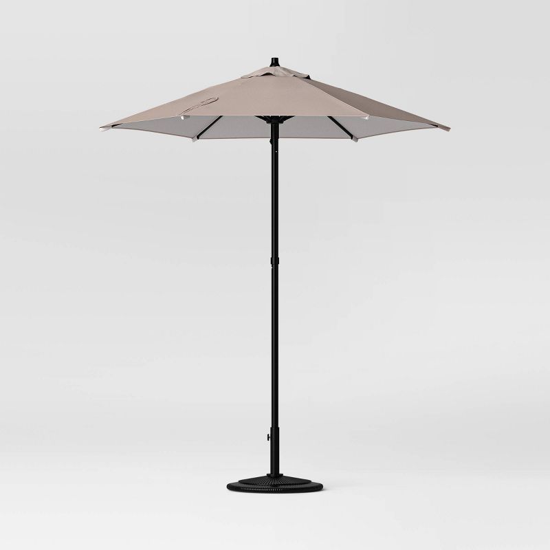 6' Round Outdoor Patio Market Umbrella with Black Pole - Room Essentials™, 4 of 8