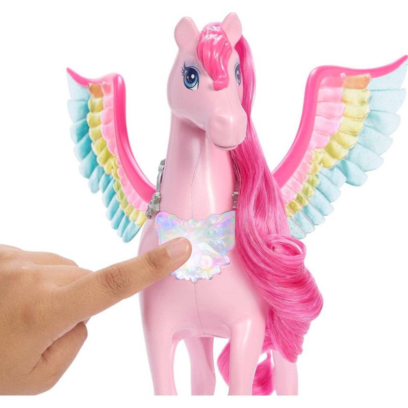 Barbie A Touch of Magic Pink Pegasus with Puppy, Lights and Sounds, 5 of 8