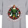 Women's - ELF - Christmas Son Of A Nutcracker Oversized Graphic T-Shirt - 2 of 4
