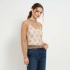 Women’s Floral Lace Slim-Fit Top – Sheer Stretch Tee with Baby Overlock Edge, Versatile Cherie Code - 4 of 4