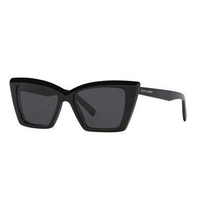 Saint Laurent SL 657 001 Womens Cat-Eye Sunglasses Black 54mm