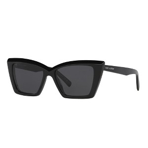 Saint Laurent SL 657 001 Womens Cat-Eye Sunglasses Black 54mm - 1 of 3