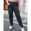 Women's Plus Size Casual Pants with Pockets High Waist Stretchy Elastic Camouflage Pants Comfortable Relaxed Fit for Everyday Wear - 3 of 4