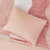Sapphtopaz 2 PCS/3 PCS Ombre Shaggy Faux Fur Duvet Cover Set,Bed Set with 1 Duvet Cover,1 Sham,Bedding Set Machine Washable,Pink - 4 of 4