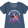 Girls' - Karma's World - Daddy Daughter Day Graphic Short Sleeve Fleece Dress - 2 of 4