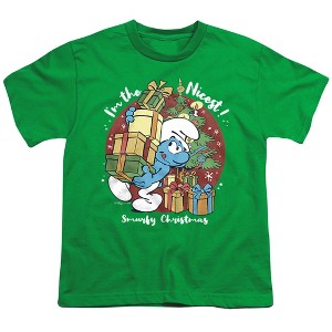 Boys' Smurfs Christmas, I'M The Nicest T-Shirt - 1 of 4