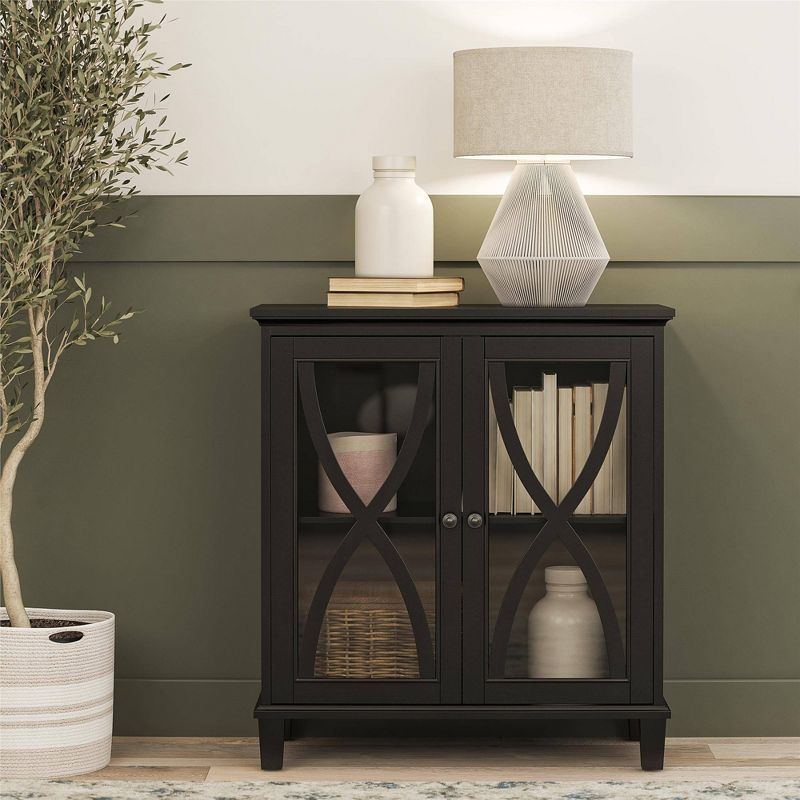 Catrin Accent Cabinet with Glass Doors - Room & Joy, 2 of 9