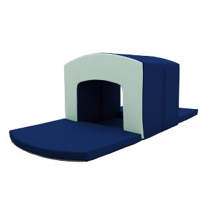 Factory Direct Partners 3pc SoftScape Curved Top Tunnel Climber Eclipse Aloe Kids' Soft Play Equipment - 1 of 4