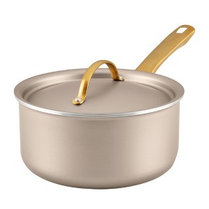 Farberware Radiant 3qt Nonstick Covered Sauce Pan: Dishwasher-Safe, Tempered Glass Lid, Electric & Gas Compatible - 1 of 4