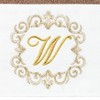 Linum Home Textiles 100% Turkish Cotton MONICA Gold Thread 2PC Embellished Hand Towel Set - 3 of 3